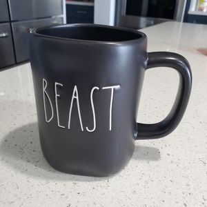 Rae Dunn BEAST Mug by Magenta Artisan Collection  BLACK